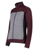 CMP Fleecejacke in Bordeaux/ Grau