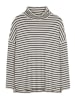 Herrlicher Longsleeve wit/zwart