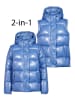 Herrlicher 2in1-Übergangsjacke in Hellblau
