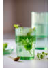 Lyngby Glas 4er-Set: Kaffeegläser "Kusintha" in Grün - 380 ml