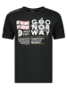 Geographical Norway Shirt in Schwarz