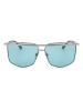 Guess Damskie okulary przeciwsłoneczne w kolorze srebrno-błękitnym