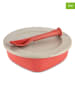 koziol 2tlg. Lunch-Set in Beige/ Rot - 1,3 l