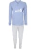 COTONELLA Pyjama lichtblauw/wit