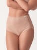 COTONELLA Figi high waist w kolorze beżowym