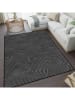 CARPET DIEM Kurzflor-Teppich in Grau/ Schwarz