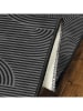 CARPET DIEM Kurzflor-Teppich in Grau/ Schwarz