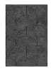 CARPET DIEM Kurzflor-Teppich in Grau/ Schwarz