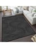 CARPET DIEM Kurzflor-Teppich in Grau/ Schwarz