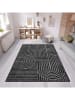 CARPET DIEM Kurzflor-Teppich in Schwarz/ Grau