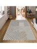 CARPET DIEM Kurzflor-Teppich in Creme/ Grau/ Braun