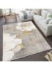 CARPET DIEM Kurzflor-Teppich in Grau/ Creme