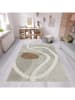 CARPET DIEM Kurzflor-Teppich in Grau/ Creme