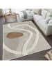 CARPET DIEM Kurzflor-Teppich in Grau/ Creme