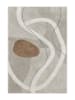 CARPET DIEM Kurzflor-Teppich in Grau/ Creme