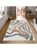 CARPET DIEM Kurzflor-Teppich in Creme/ Hellbraun/ Grau