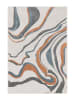 CARPET DIEM Kurzflor-Teppich in Creme/ Hellbraun/ Grau