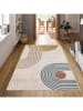 CARPET DIEM Laagpolig tapijt beige/lichtbruin/blauw