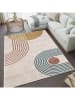 CARPET DIEM Laagpolig tapijt beige/lichtbruin/blauw