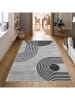 CARPET DIEM Kurzflor-Teppich in Grau/ Schwarz