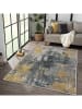 CARPET DIEM Kurzflor-Teppich in Grau/ Gold