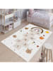 CARPET DIEM Kurzflor-Teppich in Weiß/ Beige