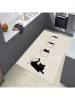 CARPET DIEM Kurzflor-Teppich in Creme