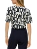 s.Oliverrrrr Blouse donkerblauw/wit