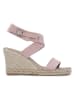 Ilse Jacobsen Leren sleehaksandalen lichtroze