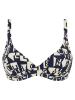 Chantelle Bikinitop donkerblauw/wit