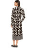 Heine Hemdkleid in Schwarz/ Creme
