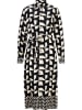 Heine Hemdkleid in Schwarz/ Creme