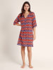 admas Jurk rood/blauw