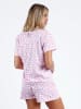 admas Pyjama in Rosa/ Weiß