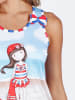 admas Pyjama blauw/rood/wit