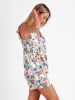 admas Pyjama in Weiß/ Bunt