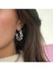 Otazu Halfcreolen met Swarovski kristallen