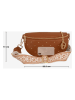 Lia Biassoni Leder-Umhängetasche in Braun - (B)22.5 x (H)14 x (T)2 cm