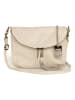 Lucca Baldi Leder-Umhängetasche in Creme - (B)24 x (H)18 x (T)4 cm