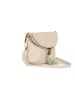 Lucca Baldi Leder-Umhängetasche in Creme - (B)24 x (H)18 x (T)4 cm