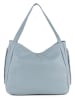 Lucca Baldi Leder-Schultertasche in Hellblau - (B)34 x (H)29 x (T)15 cm