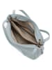 Lucca Baldi Leder-Schultertasche in Hellblau - (B)34 x (H)29 x (T)15 cm