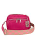 Lucca Baldi Leder-Umhängetasche in Pink - (B)19 x (H)15 x (T)7 cm