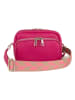 Lucca Baldi Leder-Umhängetasche in Pink - (B)19 x (H)15 x (T)7 cm