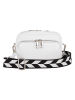 Lucca Baldi Leder-Umhängetasche in Weiß - (B)19 x (H)15 x (T)7 cm