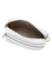 Lucca Baldi Leren schoudertas wit - (B)19 x (H)15 x (D)7 cm