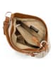 Lia Biassoni Leder-Schultertasche in Beige - (B)36 x (H)26 x (T)10 cm