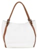 Lia Biassoni Leren handtas wit - (B)32 x (H)28 x (D)14 cm