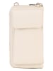 Lia Biassoni Leren schoudertas crème - (B)11 x (H)19 x (D)4 cm