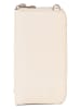 Lia Biassoni Leder-Umhängetasche in Creme - (B)11 x (H)19 x (T)4 cm